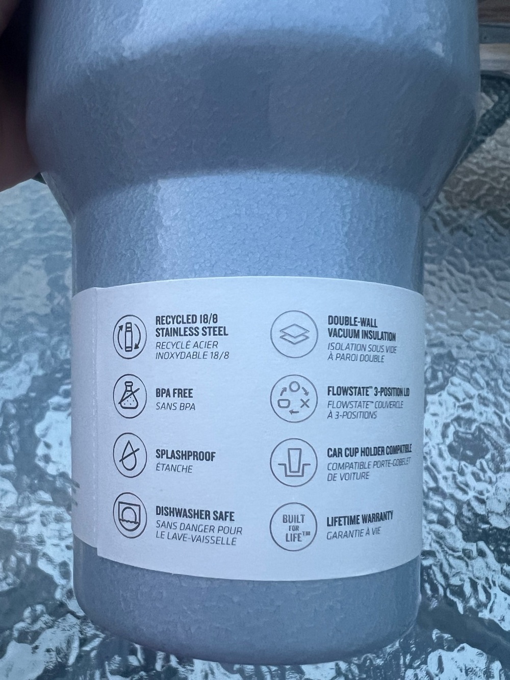 Stanley 40oz Quencher H2.0 FlowState Tumbler Hammertone Silver - Picture 5 of 9